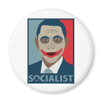 Anti-Obama Joker Socialist Magnets