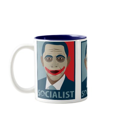 Anti-Obama Joker Socialist Coffee Mug by AmericanElephant
