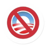Anti-obama logo sticker