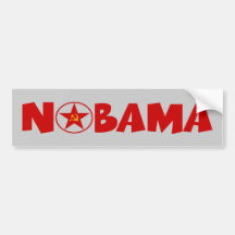 Anti Obama nobama communist theme anti Obama Bumper Stickers