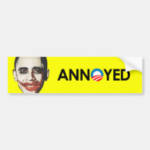 Anti-Obama - noir contrarié Autocollant Pour Voiture