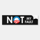 Anti-Obama - non mon blanc de défaut Autocollant Pour Voiture