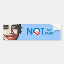 Anti-Obama - non mon défaut Autocollant Pour Voiture