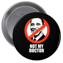 Anti-Obama - non mon docteur Badges Avec Agrafe