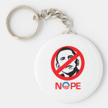 Anti-Obama - Nope Keychain