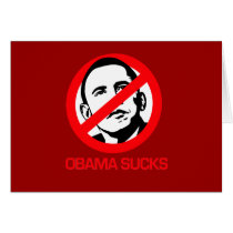 Anti-Obama - Obama Sucks Greeting Cards