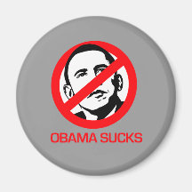 Anti-Obama - Obama Sucks Fridge Magnet