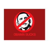 Anti-Obama - Obama Sucks Postcard