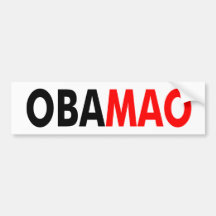 anti Obama "ObaMao" bumper sticker