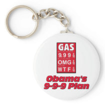Anti Obama: Obama's 999 Plan High Gas Prices Keychain