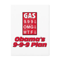 Anti Obama: Obama's 999 Plan High Gas Prices Postcards