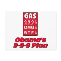 Anti Obama: Obama's 999 Plan High Gas Prices Postcard