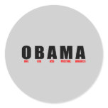 Anti-Obama - One Big Ass Mistake America.black Sticker