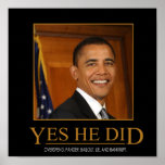 Anti Obama oui il a fait l'affiche de Demotivation