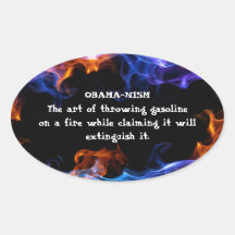Anti-Obama Oval Sticker