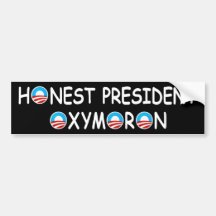 Anti Obama oxymoron Bumper Stickers