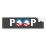 ANTI-OBAMA - POOP BUMPER STICKERS
