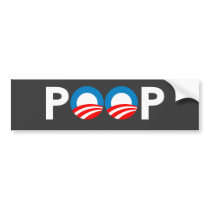 ANTI-OBAMA - POOP BUMPER STICKERS