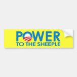 ANTI-OBAMA - POWER TO THE SHEEPLE BUMPER STICKERS