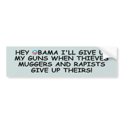 Anti Obama pro guns no more Obama Bumper Sticker by NOBAMAMAN