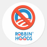 ANTI-OBAMA - ROBBIN' HOODS ROUND STICKER