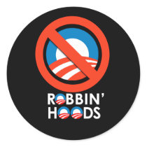ANTI-OBAMA - ROBBIN' HOODS STICKER