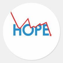 Anti-Obama - Shattered Hope Round Stickers