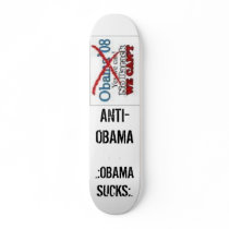 anti obama skate board deck