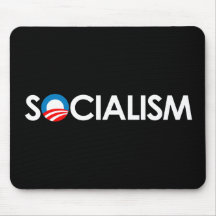 Anti-Obama - Socialism white Mouse Pad