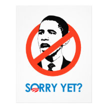 Anti-Obama - Sorry Yet Letterhead Design