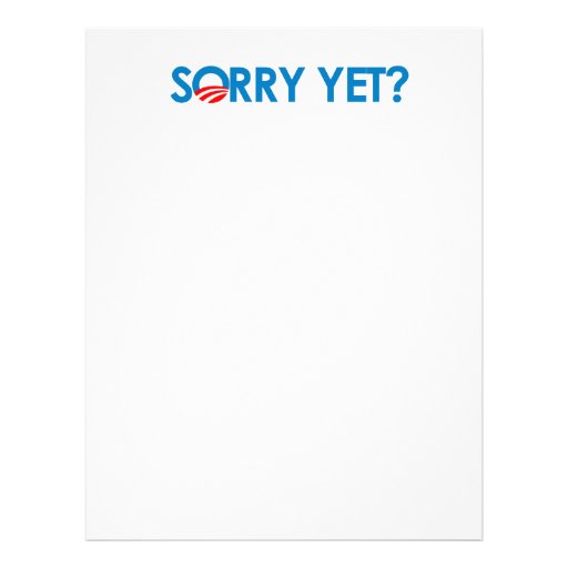 Anti-Obama - Sorry Yet Letterhead Design