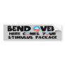 Anti Obama stimulus package Bumper Sticker