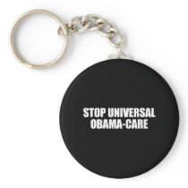 Anti-Obama - stop universal obama-care Keychains