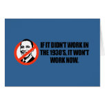 Anti-Obama T-shirt - If it didnt work Cards