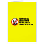 Anti-Obama T-shirt - Nut job or No job Greeting Cards