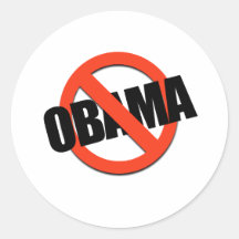 ANTI-OBAMA T-shirt Sticker