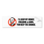 Anti-Obama T-shirt - You keep the change Bumper Sticker