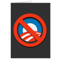 Anti-Obama T-shirts, Buttons, Stickers Greeting Card