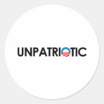 ANTI-OBAMA - UNPATRIOTIC BLACK-.png Sticker