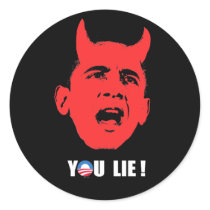 Anti-Obama - You Lie Bumper Sticker white