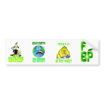 ANTI-OIL / Pollution bumper sticker