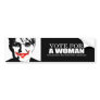 ANTI-PALIN - Vote for a woman who protects her kid Bumper Stickers