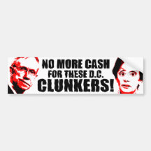 Anti Pelosi - Anti Reid - Clunkers Bumper Sticker