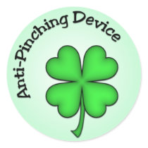 Anti Pinching Shamrock Sticker