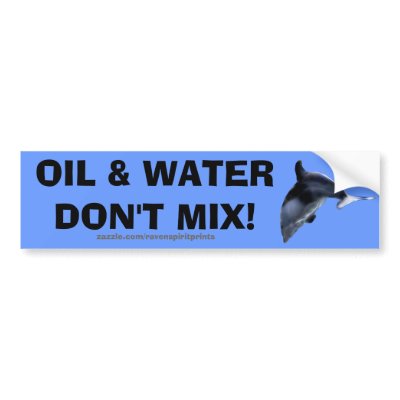 ANTI-POLLUTION BREACHING DOLPHIN Bumper Sticker by RavenSpiritPrints