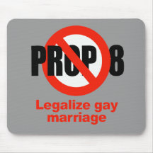 ANTI PROP 8 - Legalize gay marriage Mouse Mat