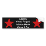 Anti-Religion Quote bumper stickers