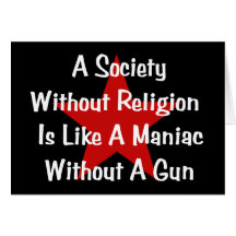 Anti-Religion Quote Greeting Cards