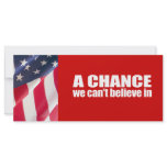 Anti-Republican - A chance we can't believe in Custom Rack Card