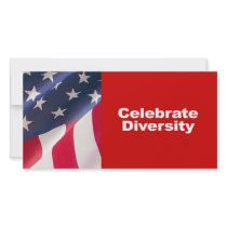 Anti-Republican - Celebrate Diversity Customized Photo Card